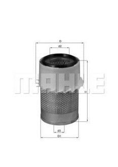 Фільтр повітряний KNECHT MAHLE / KNECHT LX730 (фото 1)
