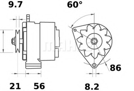 Автозапчасть MAHLE / KNECHT MG124