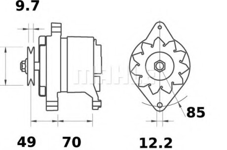 Автозапчасть MAHLE / KNECHT MG156