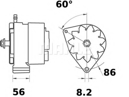 Автозапчасть MAHLE / KNECHT MG209