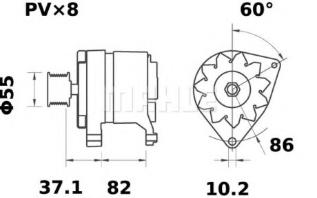 Автозапчасть MAHLE / KNECHT MG 223