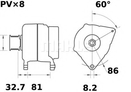 Автозапчасть MAHLE / KNECHT MG 246