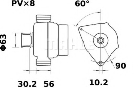 Автозапчасть MAHLE / KNECHT MG36 (фото 1)