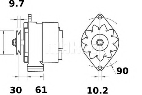 Автозапчасть MAHLE / KNECHT MG400