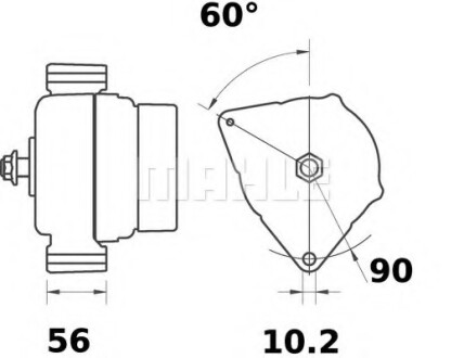 Генератор MAHLE / KNECHT MG473 (фото 1)