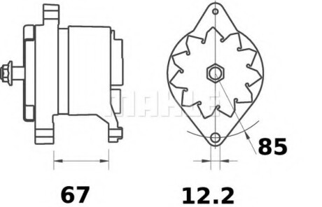 Автозапчасть MAHLE / KNECHT MG515