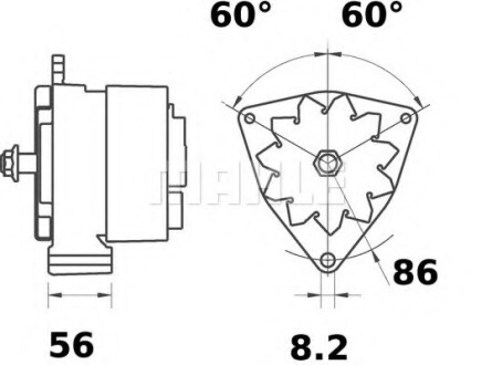 Автозапчасть MAHLE / KNECHT MG597