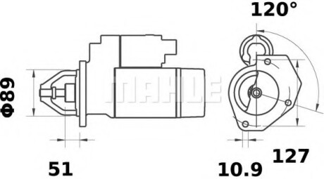 Автозапчасть MAHLE / KNECHT MS100