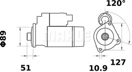 Автозапчасть MAHLE / KNECHT MS139