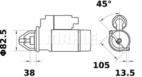 Автозапчасть MAHLE / KNECHT MS334