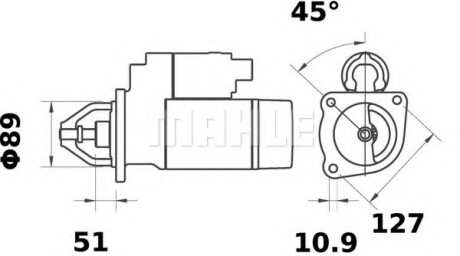 Автозапчасть MAHLE / KNECHT MS 352