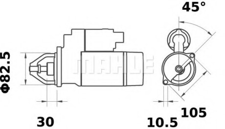 Автозапчасть MAHLE / KNECHT MS 449