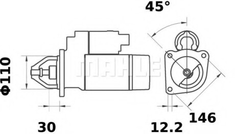 Автозапчасть MAHLE / KNECHT MS 79