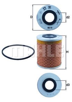 Фильтр KNECHT MAHLE / KNECHT OX15D