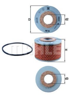 Фильтр KNECHT MAHLE / KNECHT OX16D