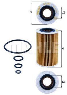 Фільтр масла KNECHT MAHLE / KNECHT OX260D