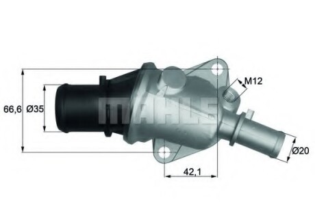 Термостат системи охолодження MAHLE MAHLE / KNECHT TI10588 (фото 1)