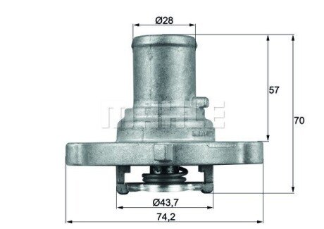 Термостат MAHLE MAHLE / KNECHT TI12287D