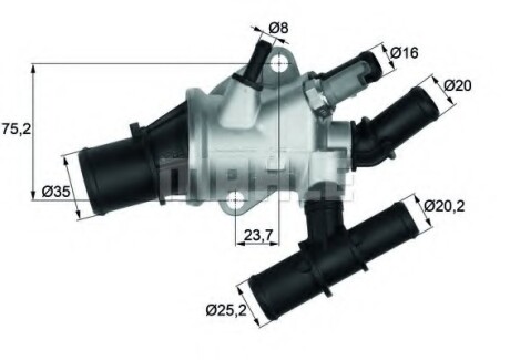 Термостат MAHLE MAHLE / KNECHT TI15588