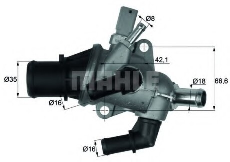 Термостат системи охолодження MAHLE MAHLE / KNECHT TI15883