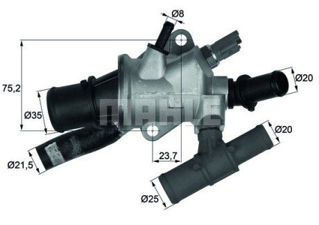 Корпус термостата MAHLE / KNECHT TI16688