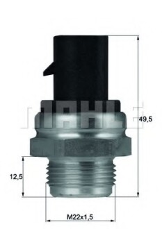 Термовимикач вентилятора радіатора MAHLE MAHLE / KNECHT TSW12D