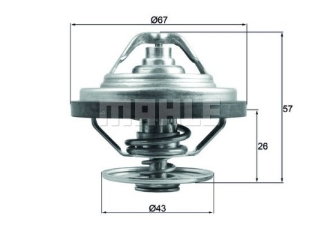 Thermostat, coolant MAHLE MAHLE / KNECHT TX15879