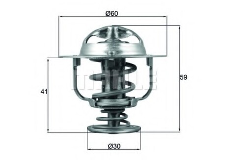 TERMOSTAT TOYOTA 3,0D 10- /LAND CRUISER MAHLE MAHLE / KNECHT TX17782D