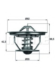 Термостат системи охолодження MAHLE MAHLE / KNECHT TX3571