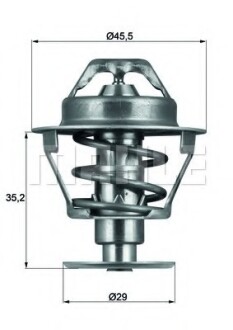 Термостат, охолоджуюча рідина MAHLE / KNECHT TX 81 89 D (фото 1)