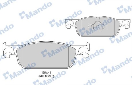 Комплект гальмівних колодок MANDO MBF015302