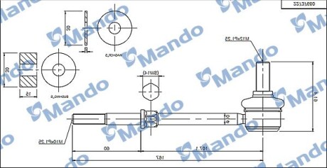 Автозапчасть MANDO MSC010100