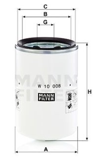 -FILTER MANN W10008