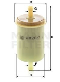 FILTR PALIWA BOMAG BMP BP BPH BPR-S -FILTER MANN WK281