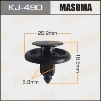 Кліпса автомобільна 8мм MASUMA KJ-490