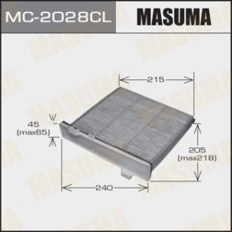 Фильтр салона угольный MITSUBISHI PAJERO 2000-2006 (MC-2028CL) MASUMA MC2028CL