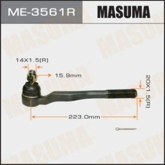 Наконечник рулевой тяги out TOYOTA LAND_CRUISER 100 ##J9#, ##N18# RH (ME-3561R) MASUMA ME3561R