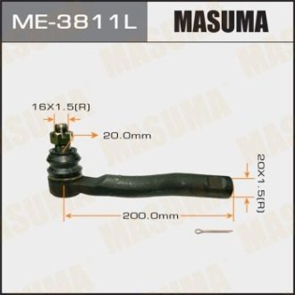 Наконечник рулевой тяги out LH TOYOTA LAND CRUISER 100, LEXUS LX470, -2000.08 MASUMA ME-3811L