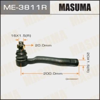 Наконечник рулевой тяги out RH TOYOTA LAND CRUISER 100, LEXUS LX470, -2000.08 MASUMA ME-3811R