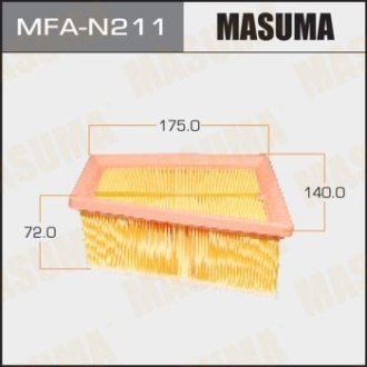 Фильтр воздушный NISSAN/ ALMERA 2012- MASUMA MFA-N211