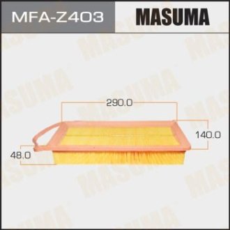 Фильтр воздушный MAZDA/ MAZDA2 (MFA-Z403) MASUMA MFAZ403