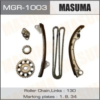 Ремкомплект цепи ГРМ Toyota (1ZZ-FE, 3ZZ-FE, 4ZZ-FE) MASUMA MGR-1003 (фото 1)