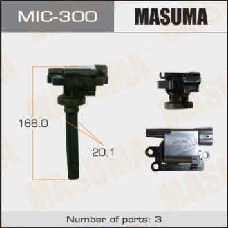 Катушка зажигания Mitsubishi Lancer 1.6 (-13) (MIC-300) MASUMA MIC300 (фото 1)