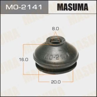 Пыльник опоры шаровой 8х20х16 HONDA CIVIC IX (12-20), HONDA ACCORD IX 2.4 (14-19) (MO-2141) MASUMA MO2141