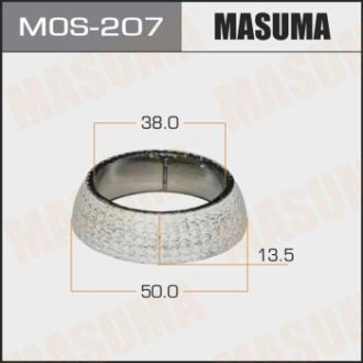 Кольцо глушителя графитовое Toyota Corolla (00-08), Prius (03-11) (38x50x13,5) (MOS-207) MASUMA MOS207 (фото 1)