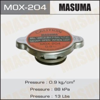 Крышка радиатора Mitsubishi/ Toyota 0.9 bar (MOX-204) MASUMA MOX204