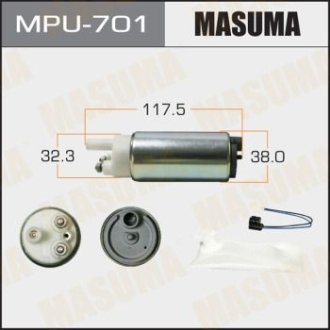 Бензонасос электрический (+сеточка) Mitsubishi/ Suzuki (MPU-701) MASUMA MPU701 (фото 1)