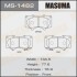 Колодки тормозные передн Mitsubishi Pajero (06-)/ Toyota Hilux (11-), Land Cruiser Prado (02-09) (MS-1482) MASUMA MS1482 (фото 1)