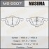 Колодки тормозные передн Ford Focus (04-)/ Mazda 3 (03-), 5 (05-15) (MS-5507) MASUMA MS5507 (фото 1)