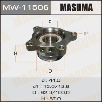 Ступичный узел rear LAND CRUISER PRADO/ GDJ150L LH MASUMA MW11506